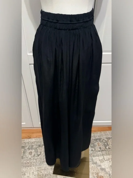 IRO Black Elastic-Waist Maxi Skirt Size:36 (US 2-4) - Picture 7 of 13